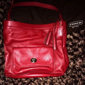 Coach Black Cherry F21193-Red Legacy Archival