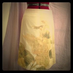Anthropologie Floral Skirt