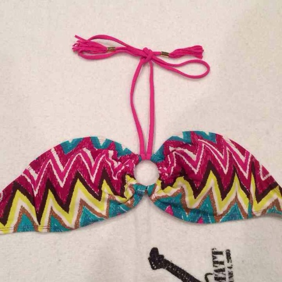 Chevron multi-way bikini top ! NWOT. - Picture 2 of 4