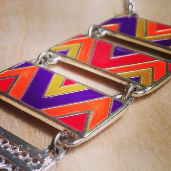 Aztec Multi-Color LongBoho Necklace💚FINAL PRICE💚 - Picture 3 of 4