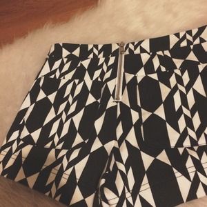 forever 21 high waisted pattern shorts