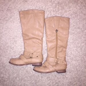 Light Brown Tall Boots