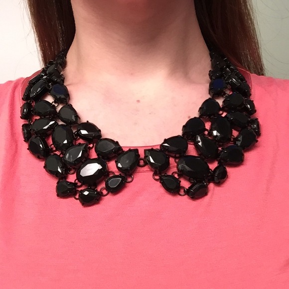 SOLD! Kate spade black jewel collar necklace - Picture 2 of 2