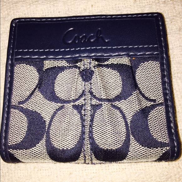 Coach Handbags - Authentic Coach mini wallet in blue