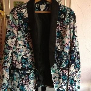 A FLORAL BLAZER.