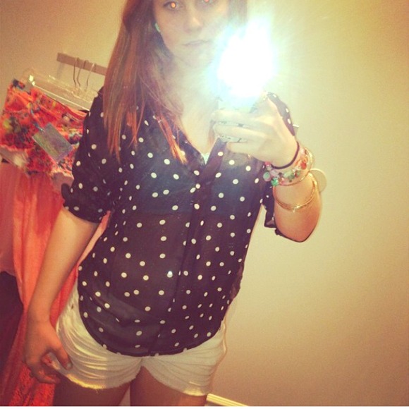 Wet Seal black and white blouse