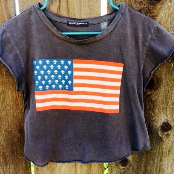 👑👑brandy melville alien graphics NWOT