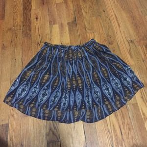 Club Monaco printed skater skirt