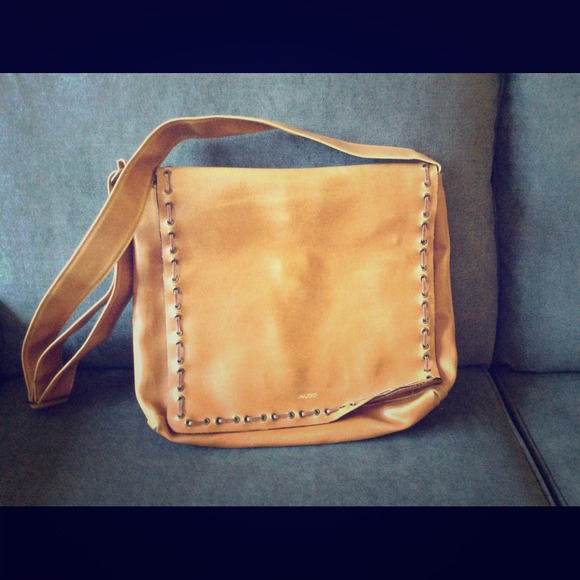 Aldo Leather Messenger Bag