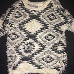 Brand new comfy furry aztec sweater