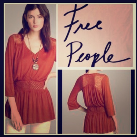 ‼️PRICE DROP‼️Free people 3/4 length shirt