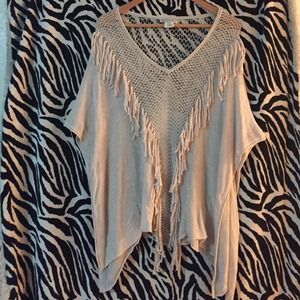 Billabong beige poncho style top