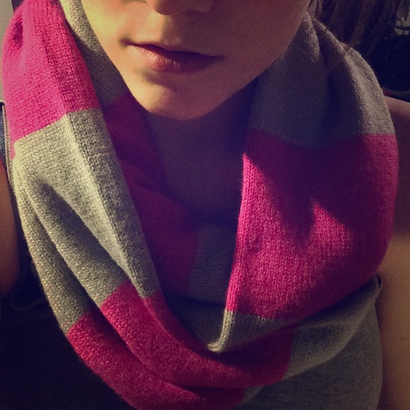 Striped infinity scarf