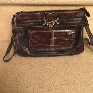 Brighton "Beatrice" purse blk/chocolate