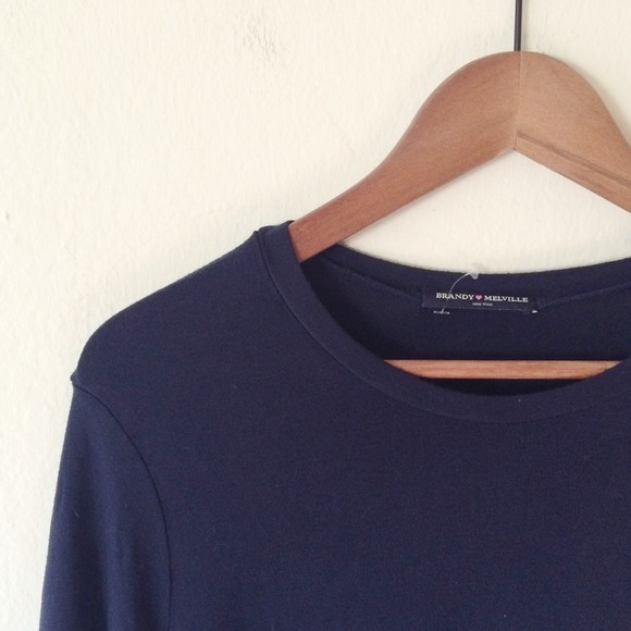 💌SOLD💌 Brandy Melville Luana Dress in Navy Blue - Picture 3 of 3