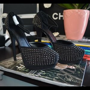 F21 Studded Platform Heels