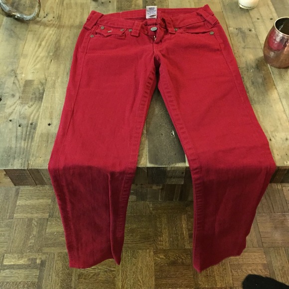 True Religion Denim - SOLD SOLD SOLD Red True Religion jeans size 27