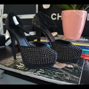 F21 Studded Platform Heels