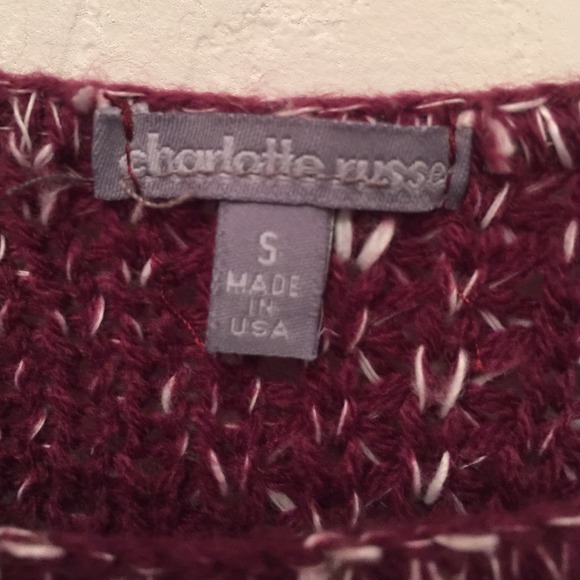 Plum hi-lo sweater - Picture 2 of 3