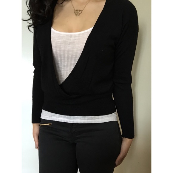 Banana Republic Black Merino Wool Sweater