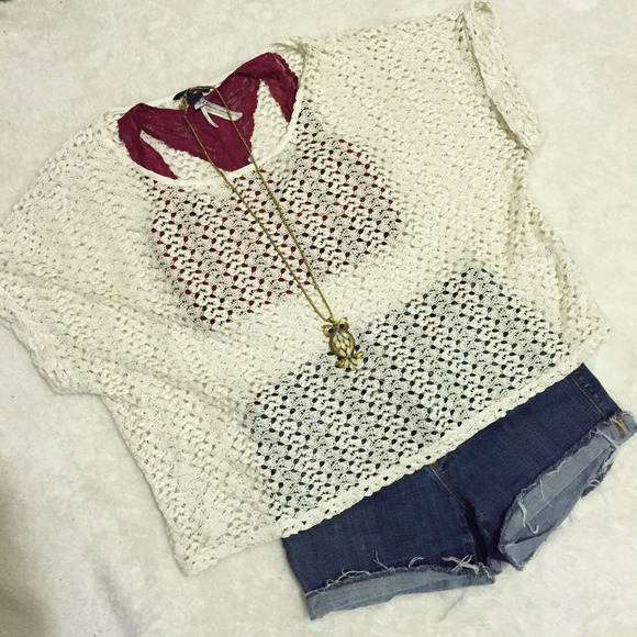 ☀️ Crochet Top with Gold Stitching ☀️