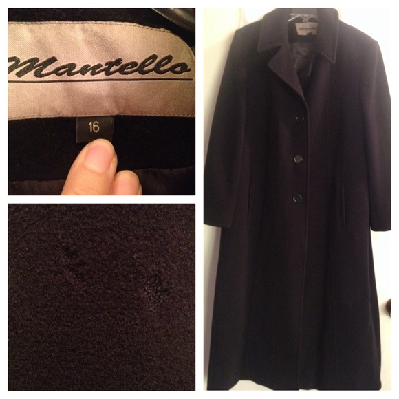 ♠️Retro Black Pea Coat!♠️Mantello!😻❌FINAL PRICE❌ - Picture 3 of 4