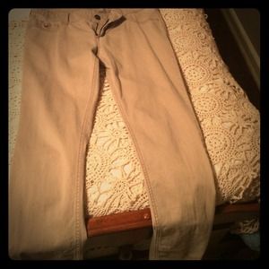 Hollister khaki skinny stretch material, worn once