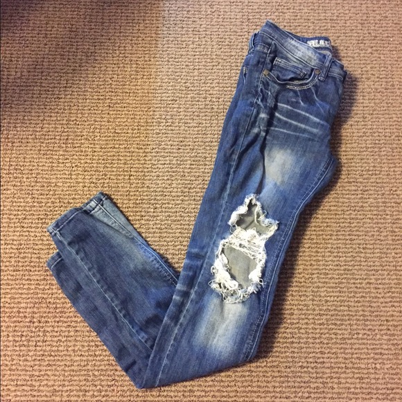 Machine pour neuf mode destroyed jeans