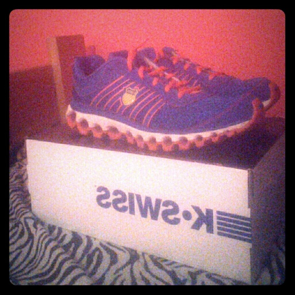 Colorful shoes. (Bright pink,blue,and yellow)