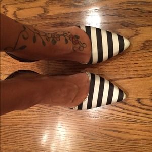 Sam Edelman satin stripe heels