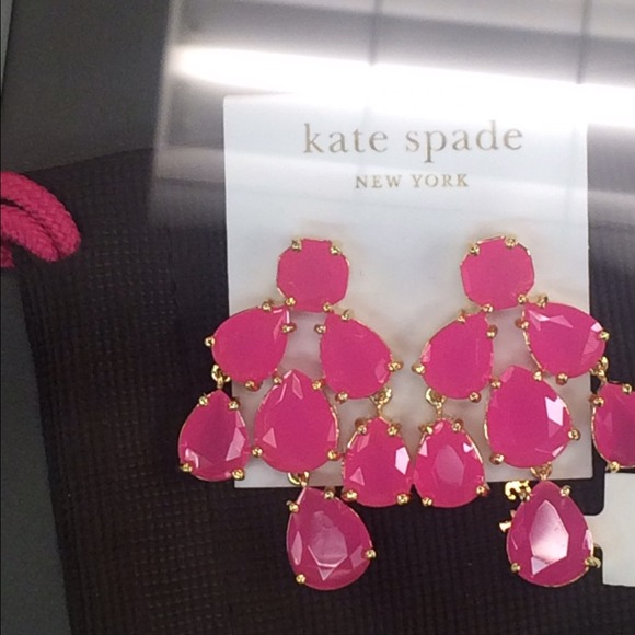 Pink Kate Spade earrings