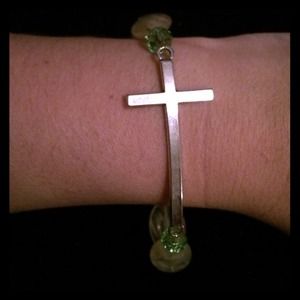 Buy 2 Get 3 FREE! Crystal Iris Design Cross