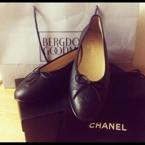 Black Chanel Flats size 41