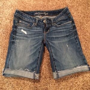 American Eagle jean shorts long