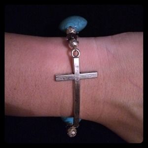 Buy 2 Get 3 FREE! Crystal Iris Design Cross