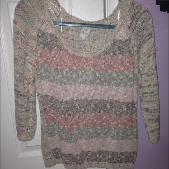 Knit striped sweater