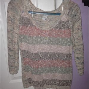 Knit striped sweater