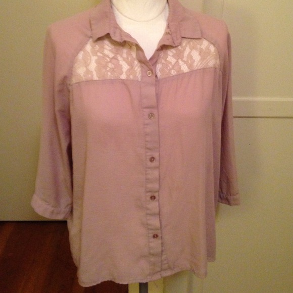 Mauve Lace Top