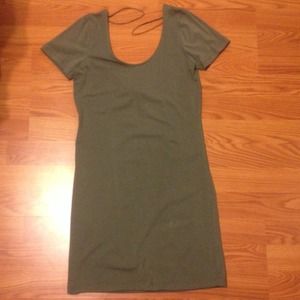 Olive green dress