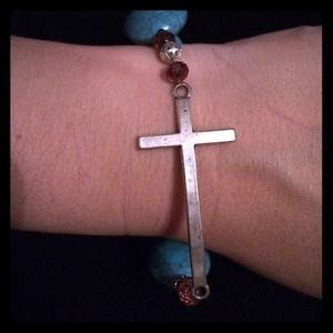 Buy 2 Get 3 FREE! Crystal Iris Design Cross