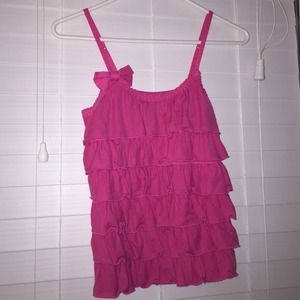 Abercrombie & Fitch ruffled tank top