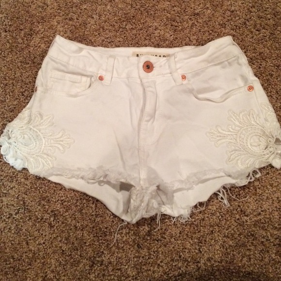 SOLD!! White Short Shorts from Pac Sun