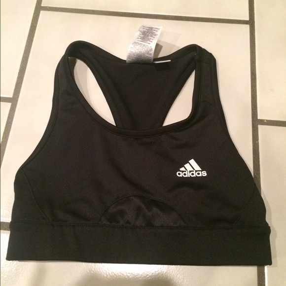 Adidas black and hot pink sports bra small bundle