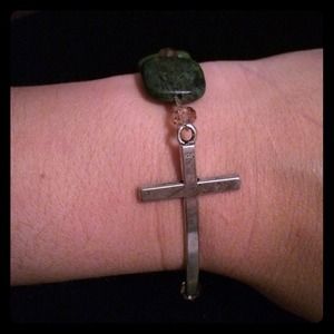 Buy 2 Get 3 FREE! Crystal Iris Design Cross