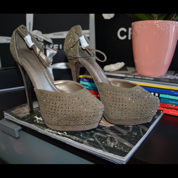 F21 Studded Platform Heels