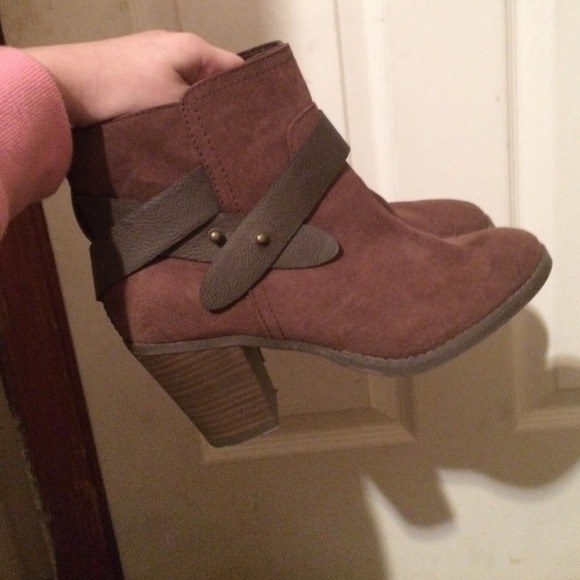 Brown ankle boots