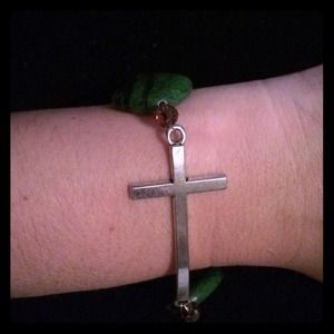 Buy 2 Get 3 FREE! Crystal Iris Design Cross