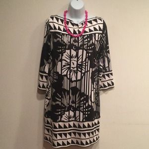 Diane Von Furstenberg tunic dress silk jersey sz 8