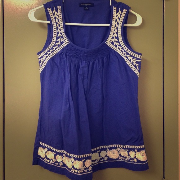 Royal blue cotton top