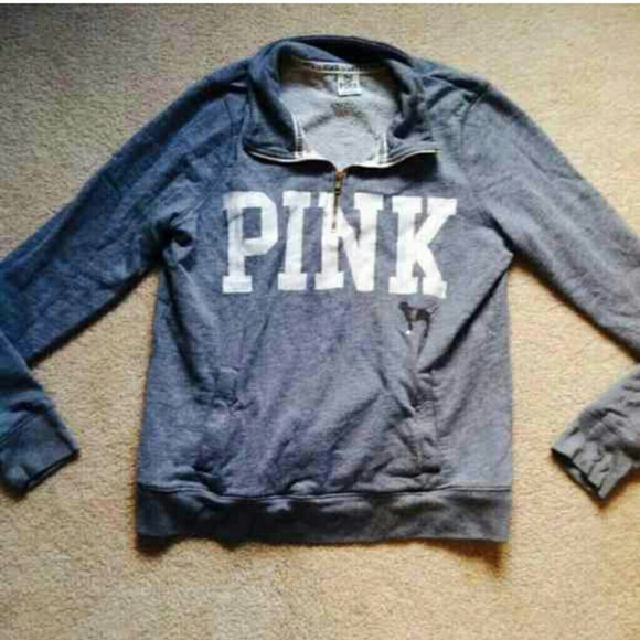 Gray half zip up